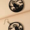 The Ultimate Spooky Halloween Black Cat Dangle Earring – Gifts for Cat Mom, Cat Dangle Earring, Cat Lover Earrings - Image 3